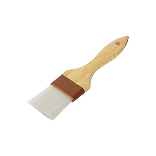 Wood Handle Brush - 2" Flat Nylon Bristles
