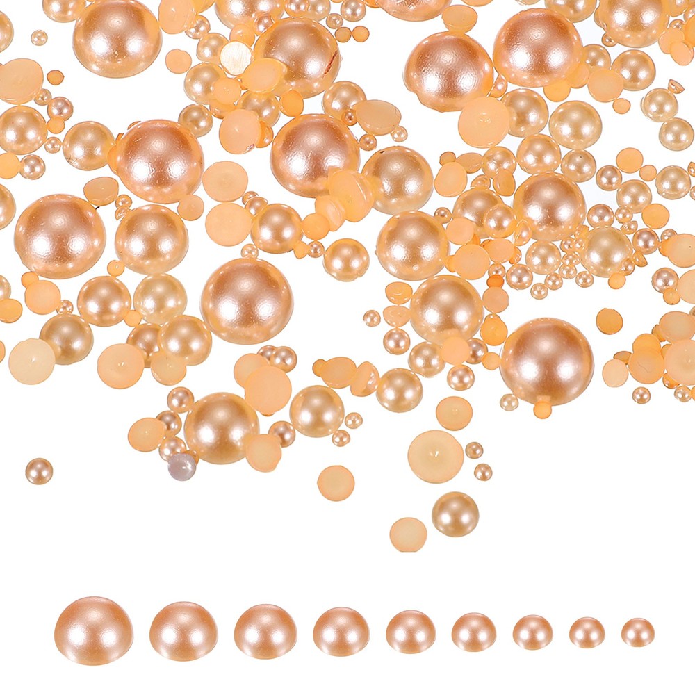 1000Pcs 2-10mm Mix Pearls, Champagne