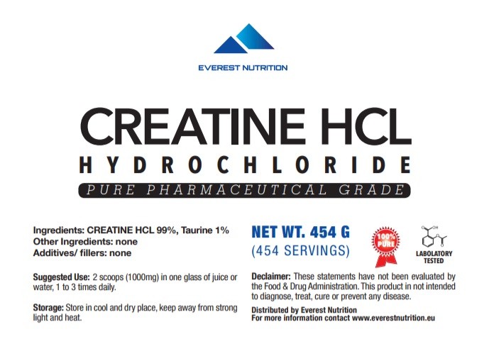 CREATINE HCL HYDROCHLORIDE 454g POWDER