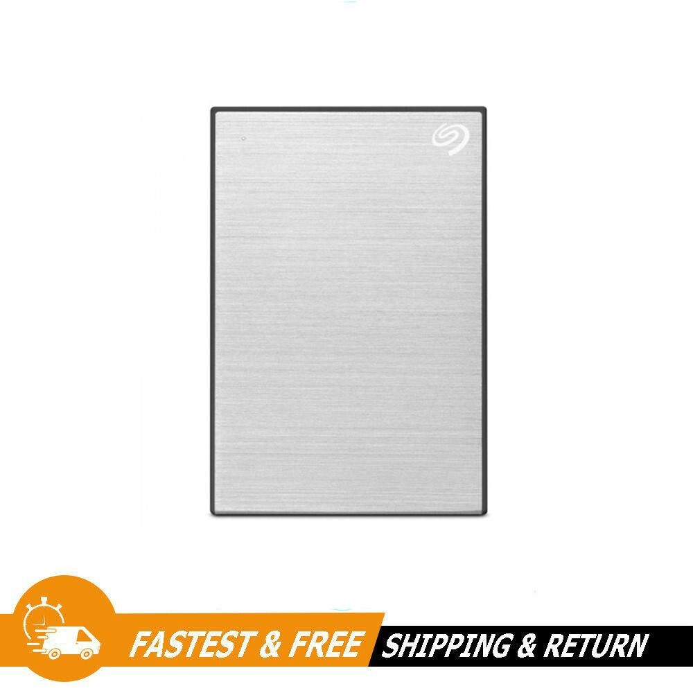 Seagate 2.5" Backup Plus 5TB USB 3.0 Portable External HD, Silver, Recertified
