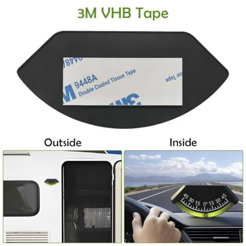 2-Pack RV Bubble Level Gauge, Trailer Inclinometer, Wide Angle Leveling Tool
