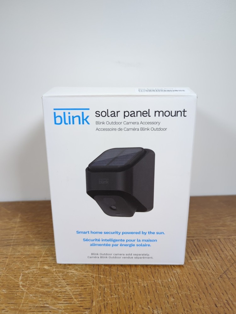 Blink Solar Panel Charging Mount Model BAC044500U - Black - NEW OPEN BOX