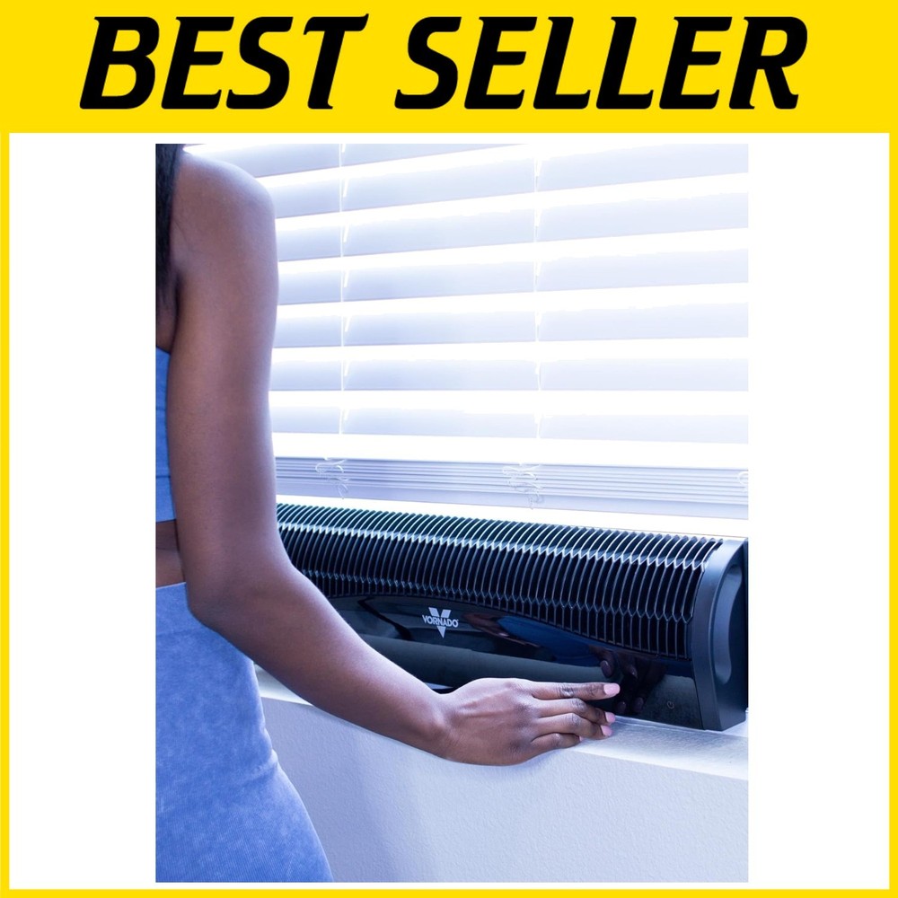 Low-Profile Window Fan, 4 Speeds, Remote Control