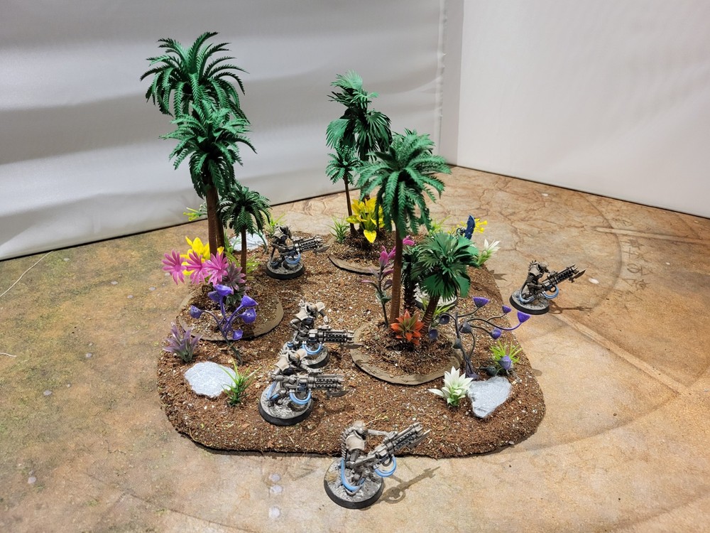 Wargaming Terrain Painted - Jungle Palm tree Set