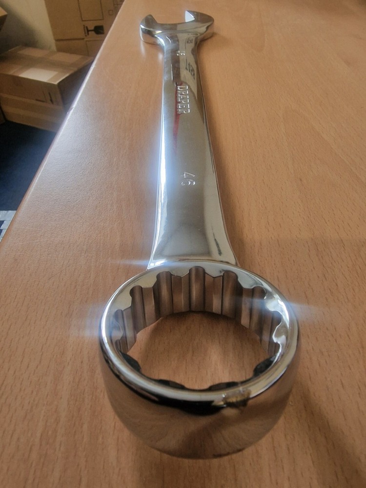 Heavy Duty Long Pattern Metric Combination Spanner, 46mm