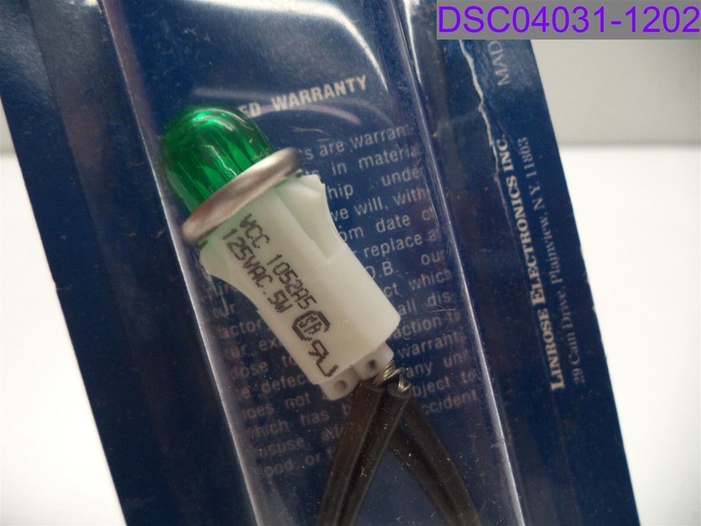 Linrose Green Neon Pilot Light P/N B1052A5