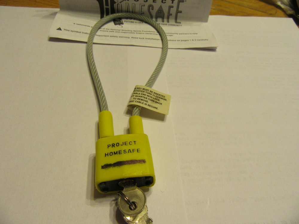 Cable Gun Lock 15" cable Length