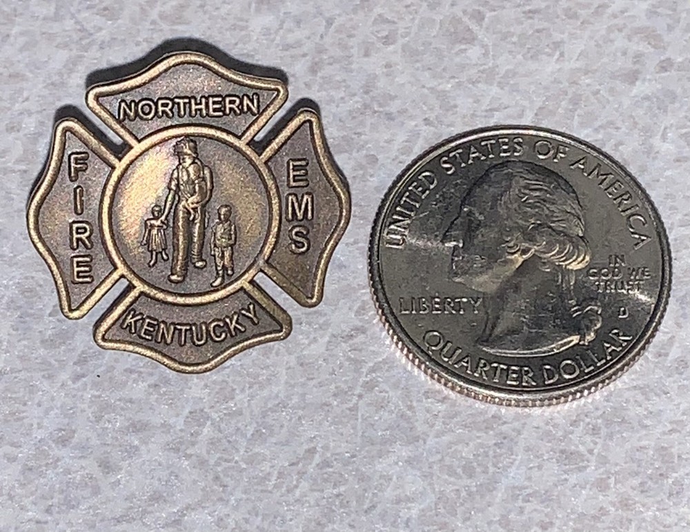Northern Kentucky FIRE & EMS Firefighter Shield Lapel Hat Pin [L]