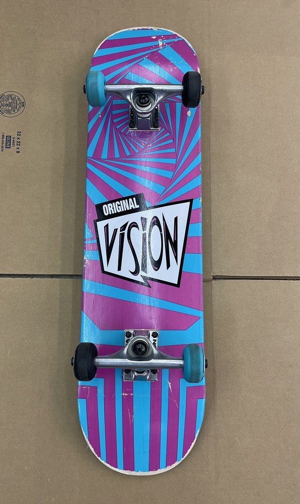 Original Vision Skateboard 8” wide x 31" Complete Skateboard