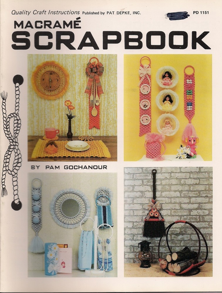 Towel Rings & Wall Decor Patterns Craft Book:#PD1151 Macrame Scrapbook