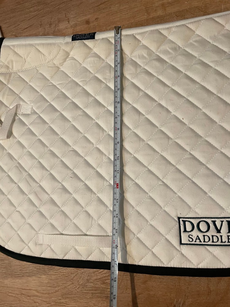 Dover White AP Saddle Pad New No Tags