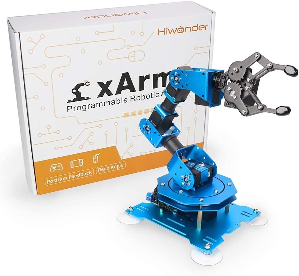 Interactive 6-Axis Robotic Arm for STEM Learning, Remote-Control and Programming