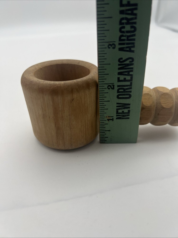 Vintage Wood Screw Twist Turn NutCracker