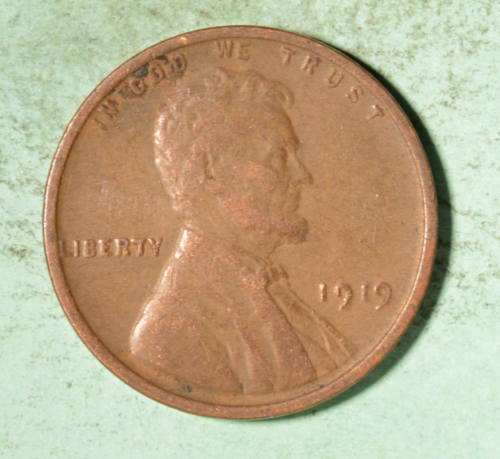 1919-P  USA Wheat Cent  - INV#Z-102