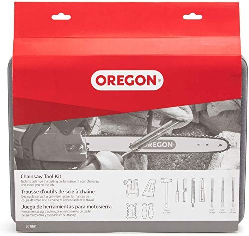 Chainsaw Chain Sharpening Kit with Hard Case - Contains Files, Handles, Depth