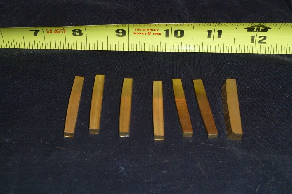 7 Metal Nuts for Guitar - Item HO