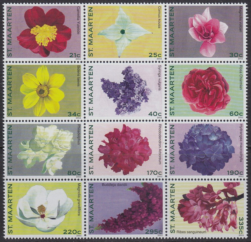 Sint Maarten Issue 2011 (16-27) Flowers