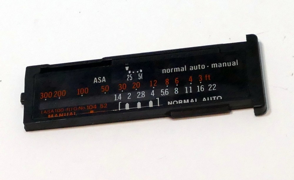 Back Panel for manual settings reversible for Olympus T32 OM FLASH - OEM
