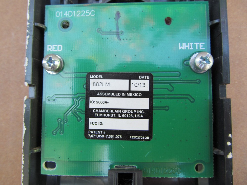 Liftmaster 882LM Wall Control Panel Light Switch