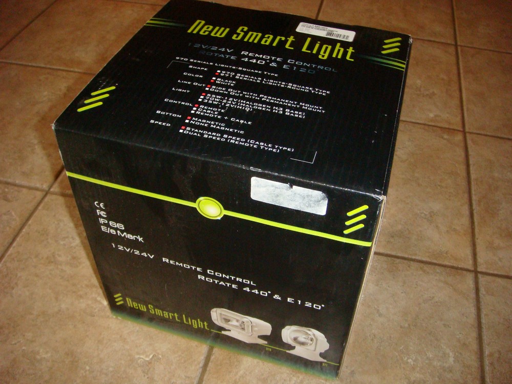 Boat Vehicle Searchlight Spotlight w/ REMOTE Control NIB Halogen 12V Waterproof