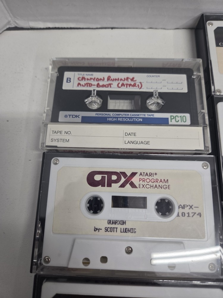 Vintage Atari Program Cassette Lot