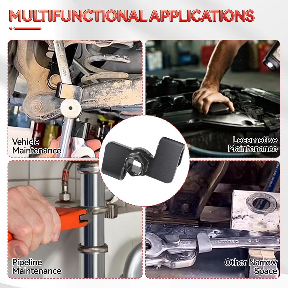 Wrench Extender Universal Adaptor For 1/2''Drive Wrench Extend Leverage Portable