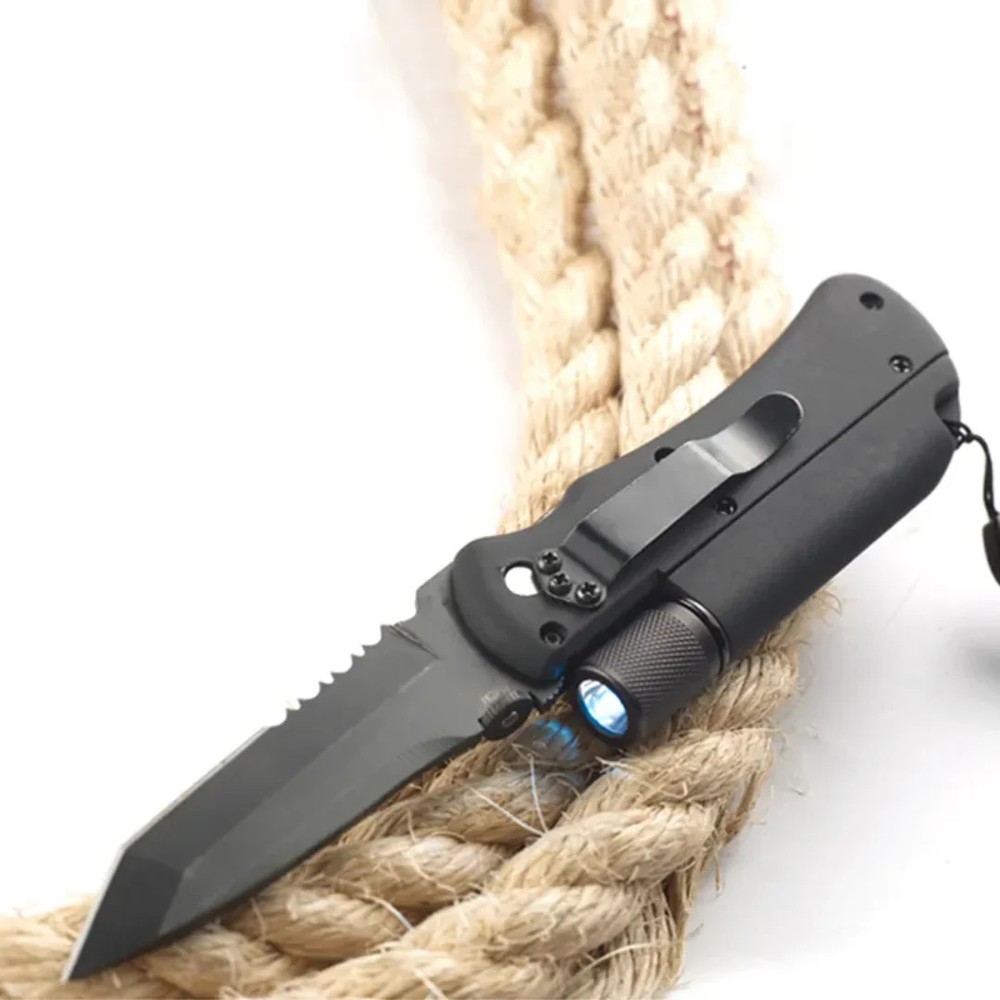 Folding Utility Knife with Built‑In Torch | PrepPro