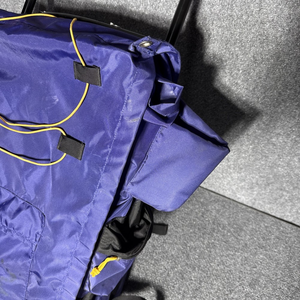 Rokk Bristlecone External Frame Hiking Backpack Blue Trail Camping Pack