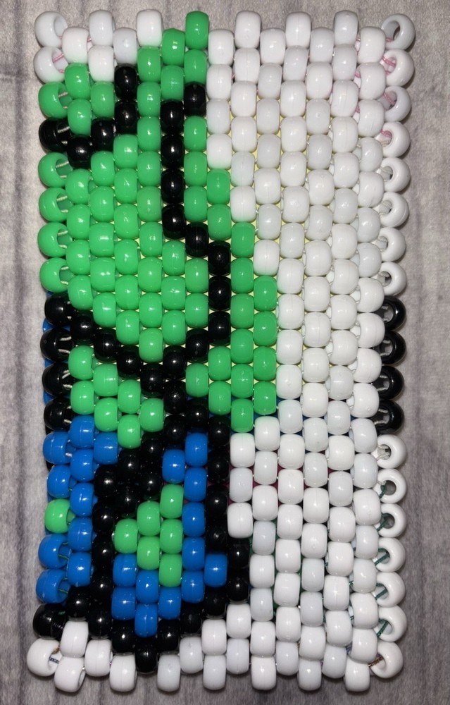 Bulbasaur Kandi Cuff NEW Handmade