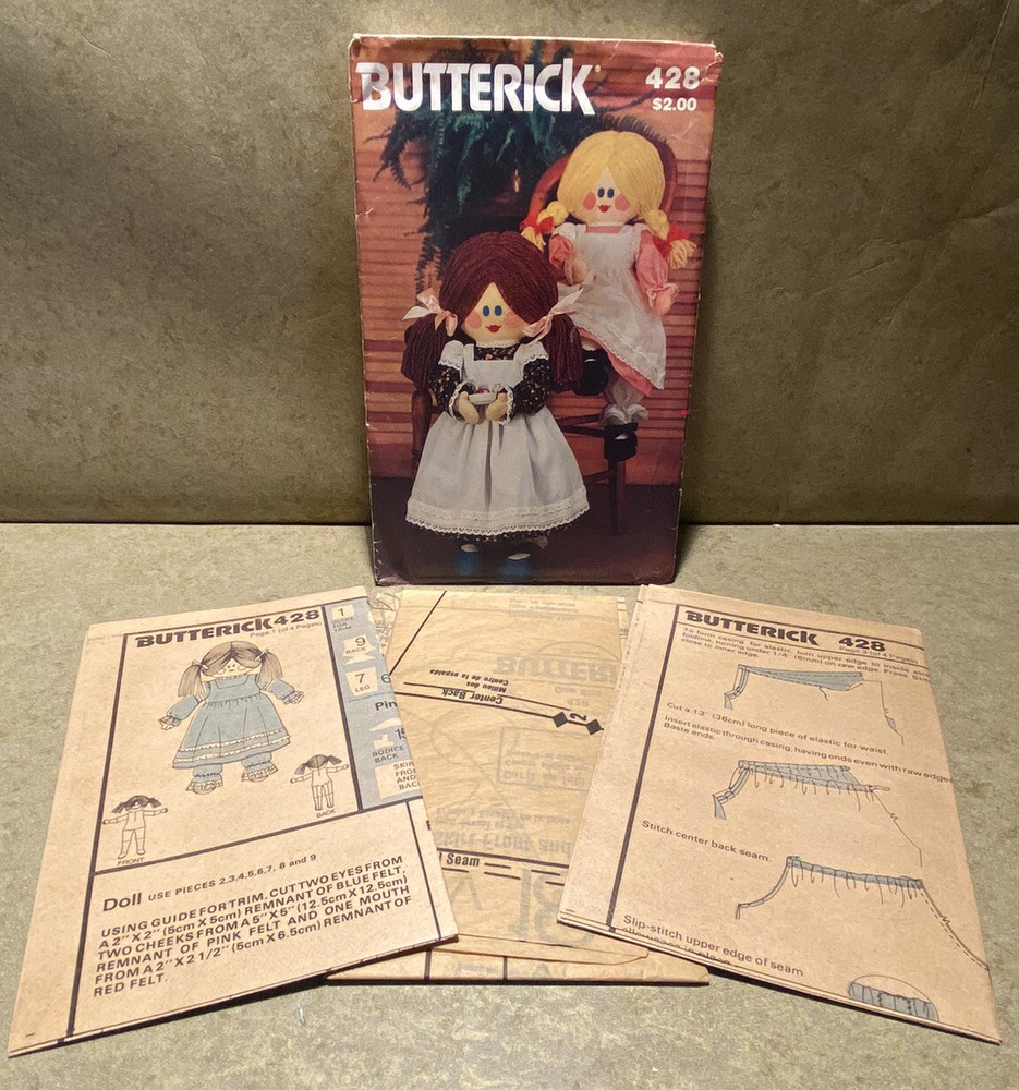 Butterick Doll & Clothes Pattern #428