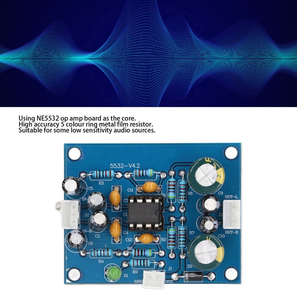 Preamp Module Audio Preampier Board NE5532 Chip Accessory Part For❀