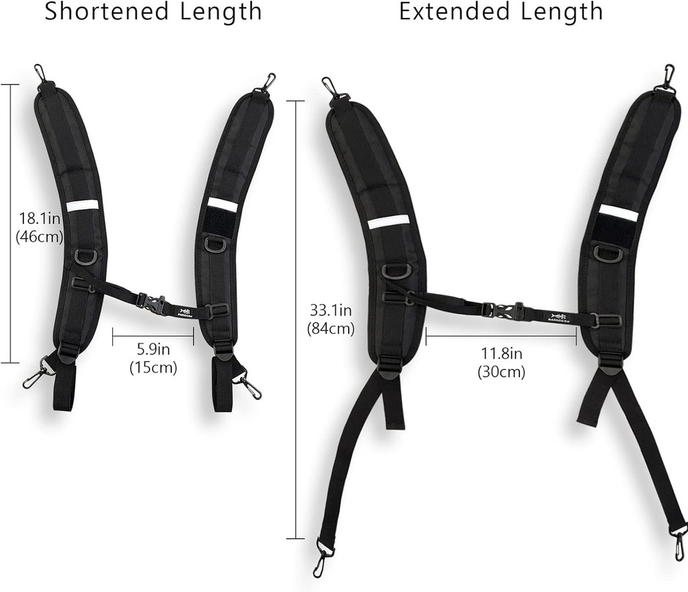 Backpack Straps Replacement Adjustable Padded Shoulder Straps for Backpack Dry B