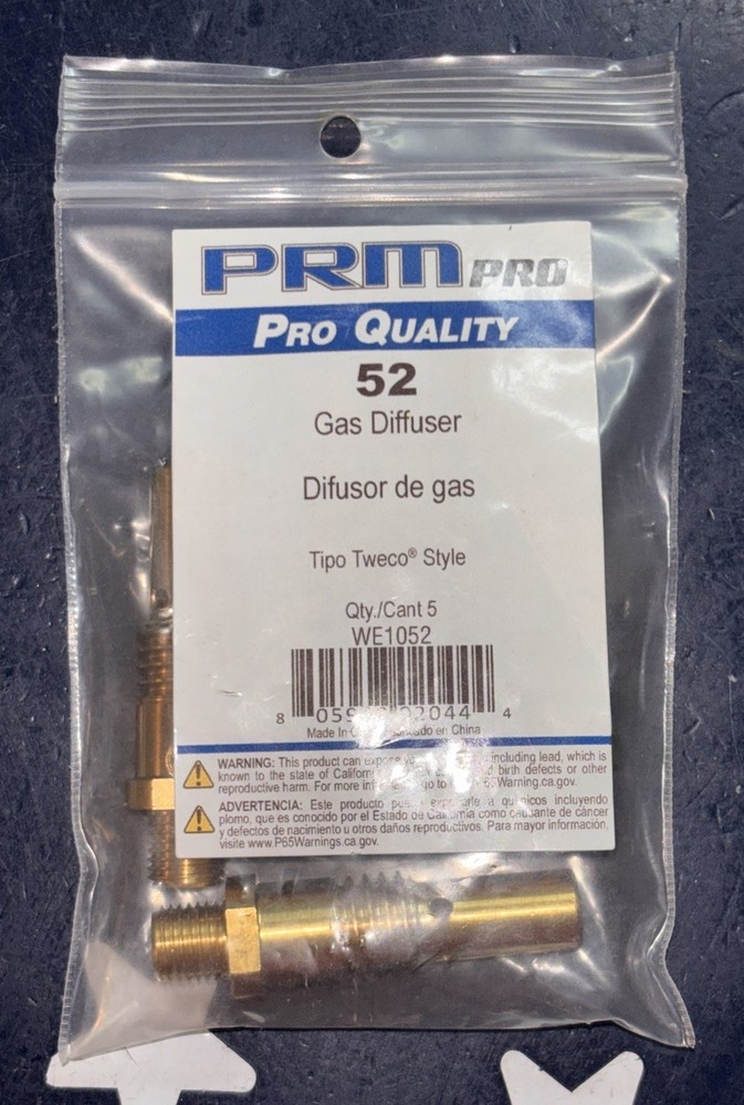 (5) PRM 52 Gas Diffuser Tipo Tweco Style WE1052 5 Pieces
