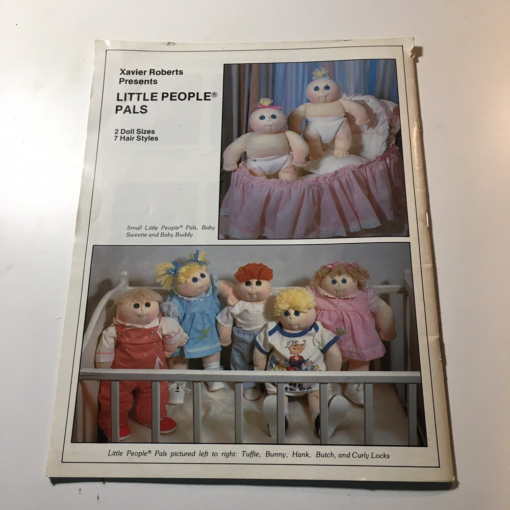 Xavier Roberts 1982 Little People Pals Cabbage Patch Pattern Book Plaid #7546