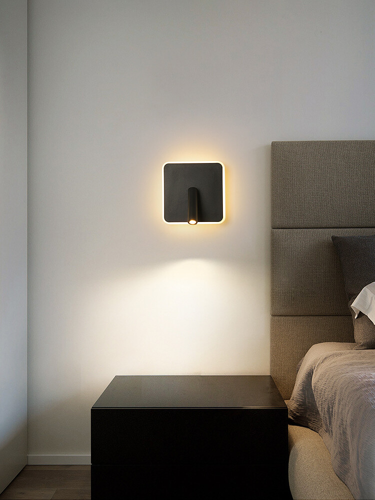 10W LED Wall Light Fixture Adjustable Spotlight Bedside Reading Lamp Dual Switch