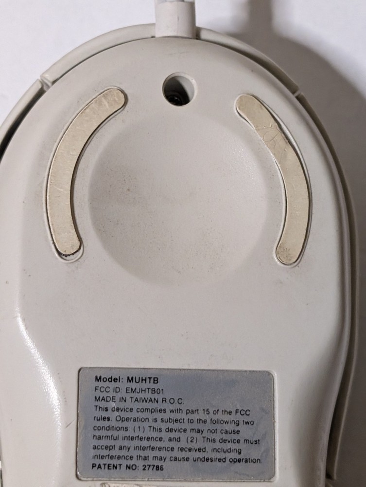 VTG Original INFO Mouse Roller Ball Mdl MUHTB Tested Works