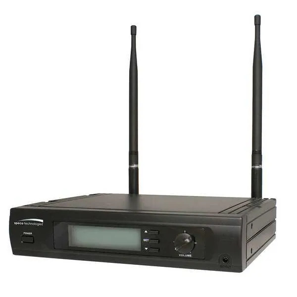 Speco Technologies Microphone Receiver,Wireless,LCD MUHF101 Speco Technologies