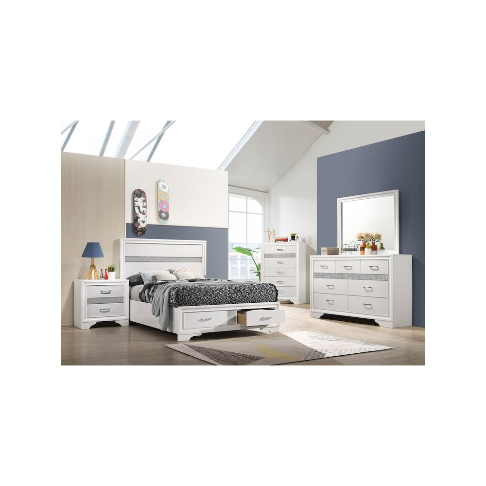 Miranda 5-piece Full Bedroom Set White
