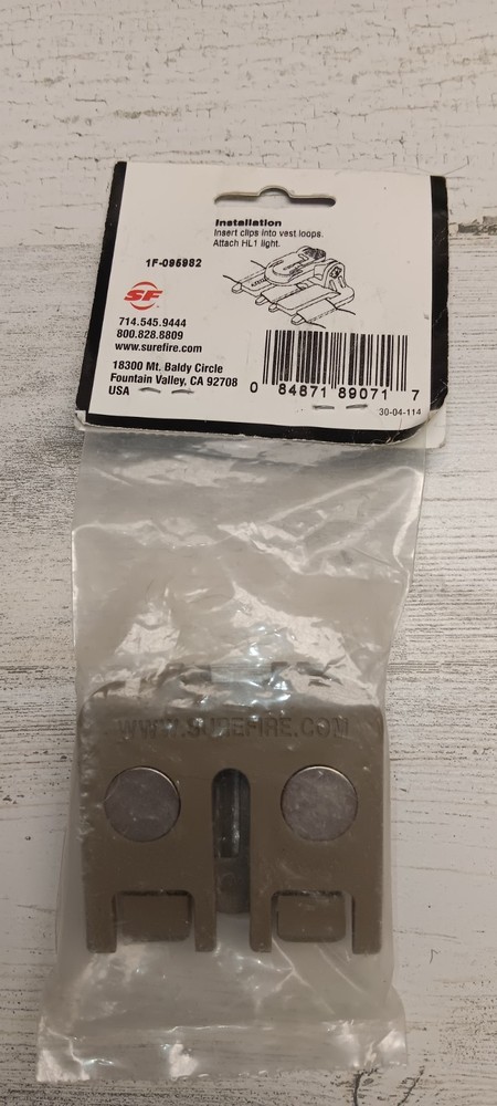 USGI Surefire Helmet Light Model HL1 W/mount