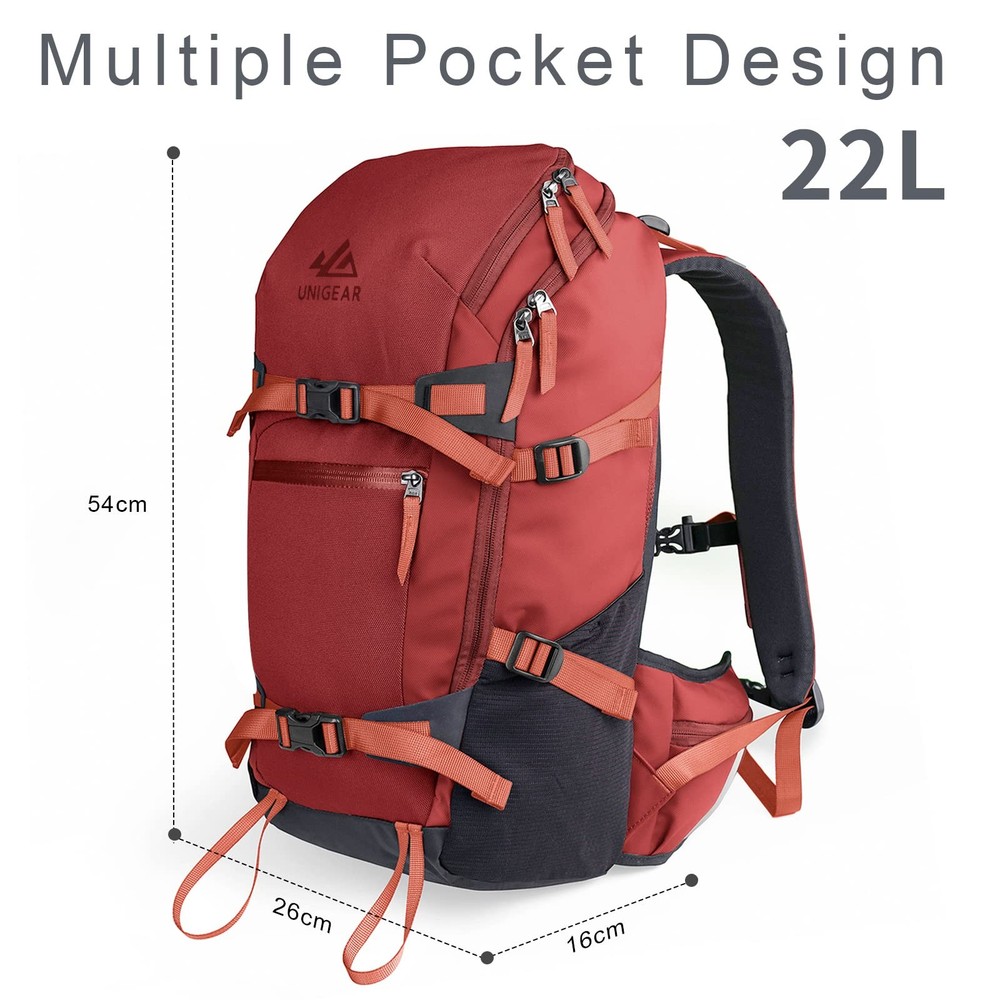 Ski Backpack, 22L Snowboard Travel Backpack 900D Polyester Waterproof for Sno...