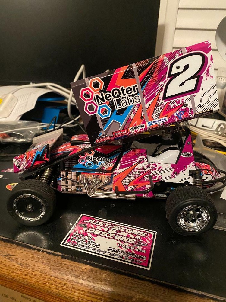 losi mini sprint, slider 1/18 wrap kit decal scribbles THEME