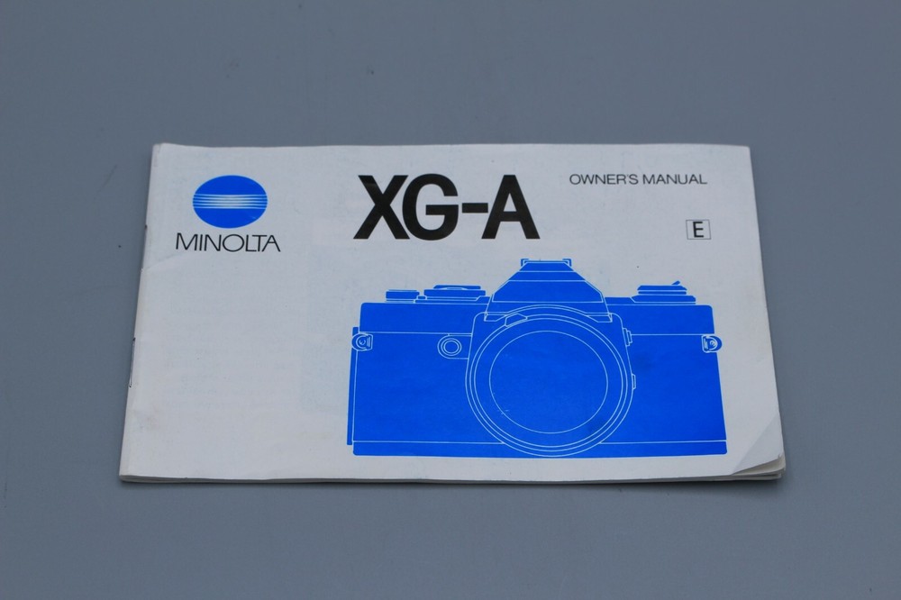 Minolta XG-A Owner's Manual