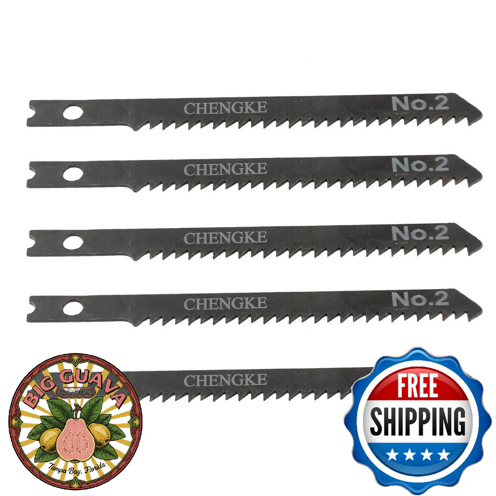 Aexit 5 Pcs Special Tool 3.5" Long Jigsaw Blades w Hole for Electric Power Tool