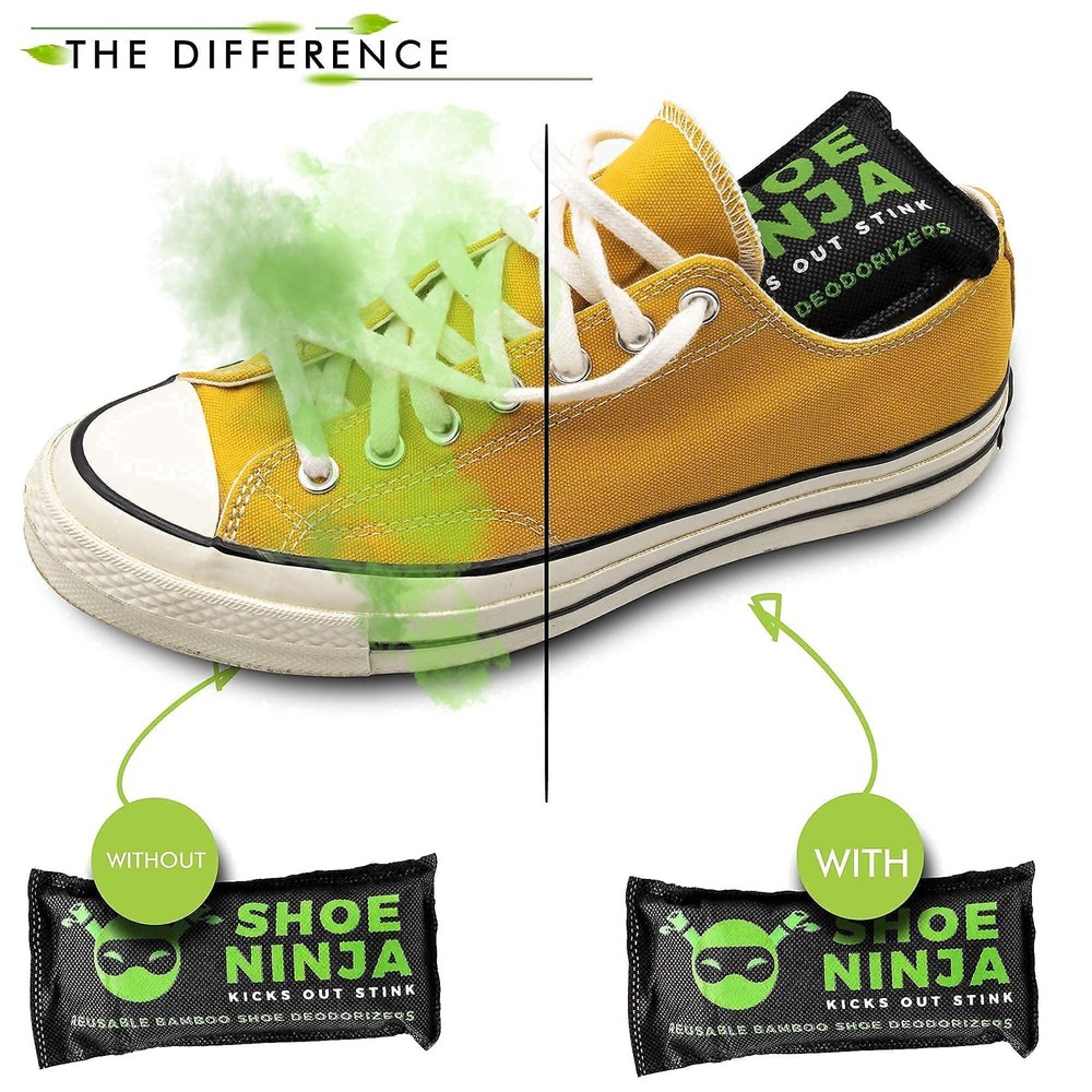 Refrigerator Deodorizer and Odor Eliminator (2 Pack) & Shoe Deodorizer and Od...