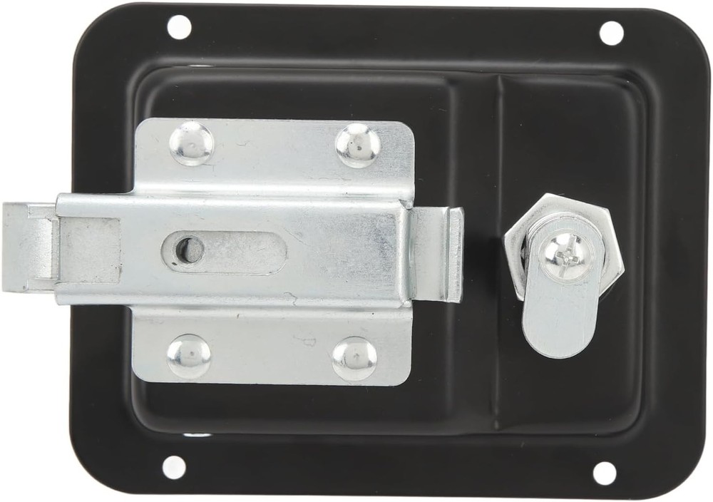 Toolbox Handle Latch, Trailer Paddle Door Lock Flush Mount Heavy Duty Steel...