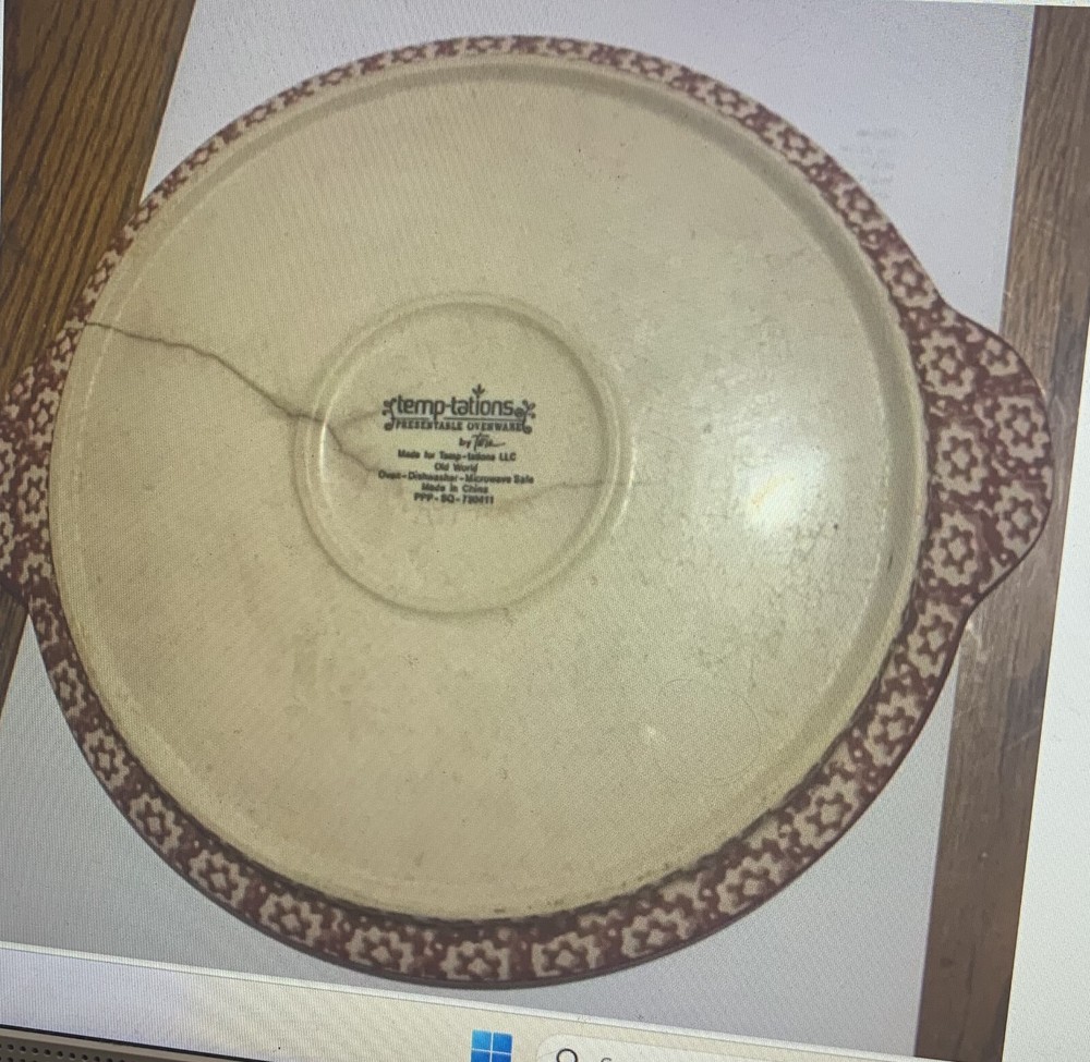 Temtations Plate 10" X 12"