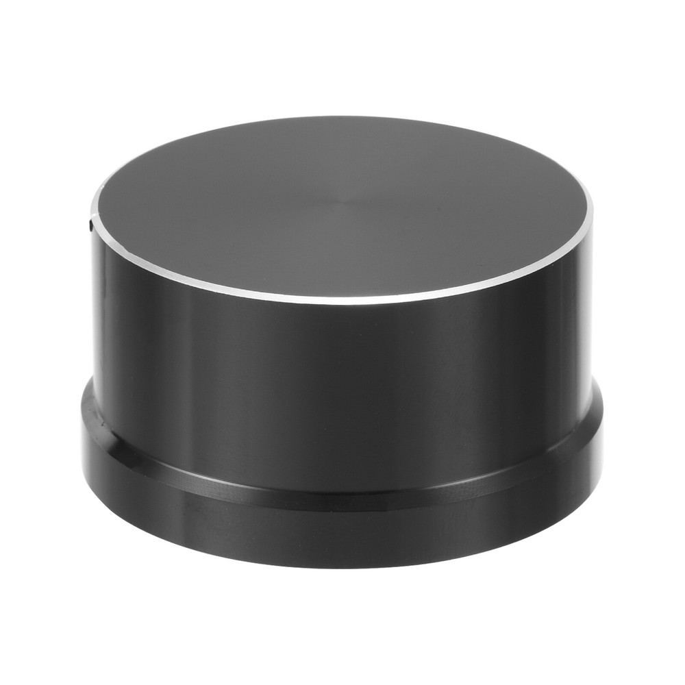 Aluminum Potentiometer Knobs 1/4"x1.9" D-Shaped Shaft Top Hat Knobs Black