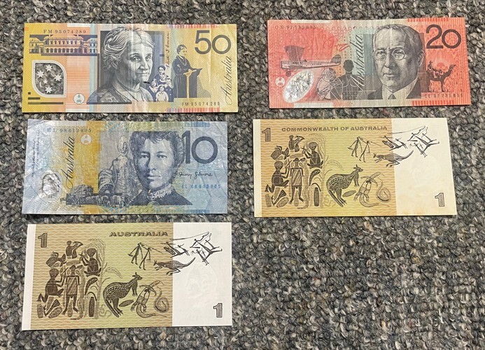 Australia - $82.00 Face Value in Banknotes