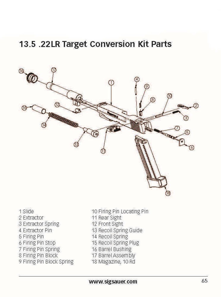 Sig Sauer P238 , P938 Owners Manual (66 Page)