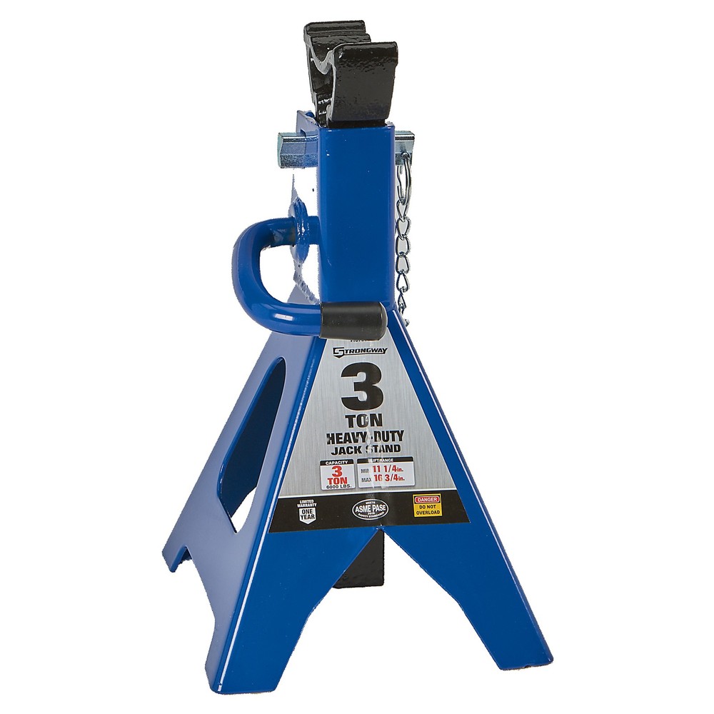 Strongway Double-Locking 3-Ton Jack Stands, 6000-Lb. Capacity, Pair